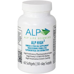ALP High-3 Omega-3 Fish Oil Supplement Capsules 60ct.