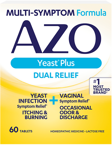 AZO Yeast® Plus Dual Relief Tablets 60ct.