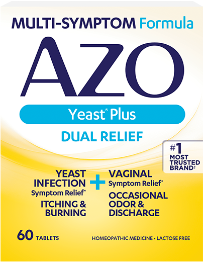 AZO Yeast® Plus Dual Relief Tablets 60ct.
