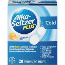 Load image into Gallery viewer, Alka-Seltzer Plus Cold Reliever Tablets