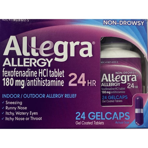 Allegra Allergy 24 Hr Gel Capsules 24ct.