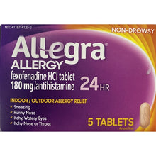 Load image into Gallery viewer, Allegra Allergy 24 Hr Tablets