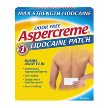 Cargar imagen en el visor de la galería, Aspercreme Pain Relieving Patch with Lidocaine 5ct.