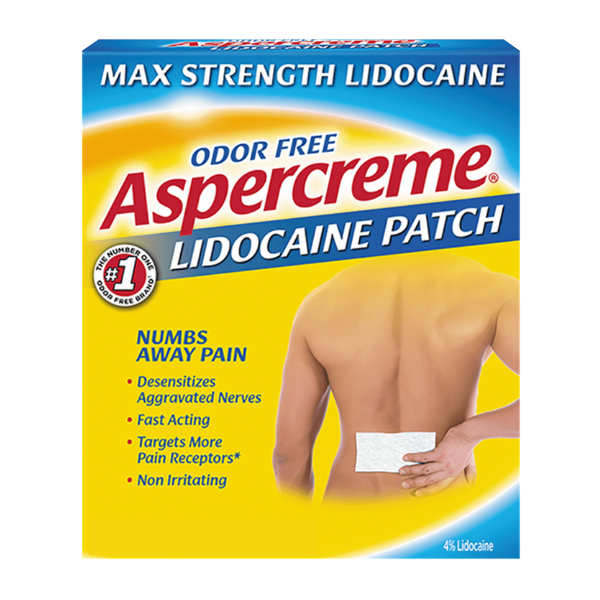 Aspercreme Pain Relieving Patch with Lidocaine 5ct.