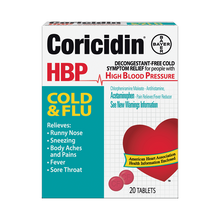 Cargar imagen en el visor de la galería, Coricidin® HBP Cold &amp; Flu Relief Tablets
