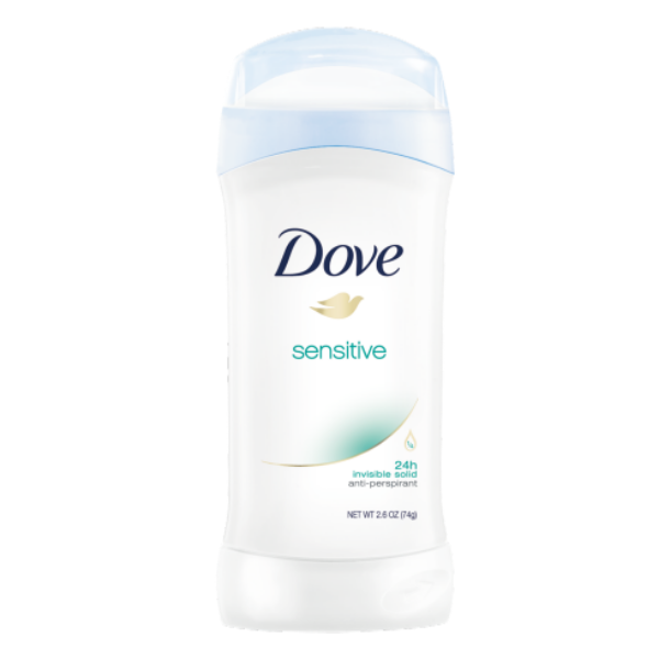 Dove® Invisible Solid Antiperspirant, Sensitive Skin