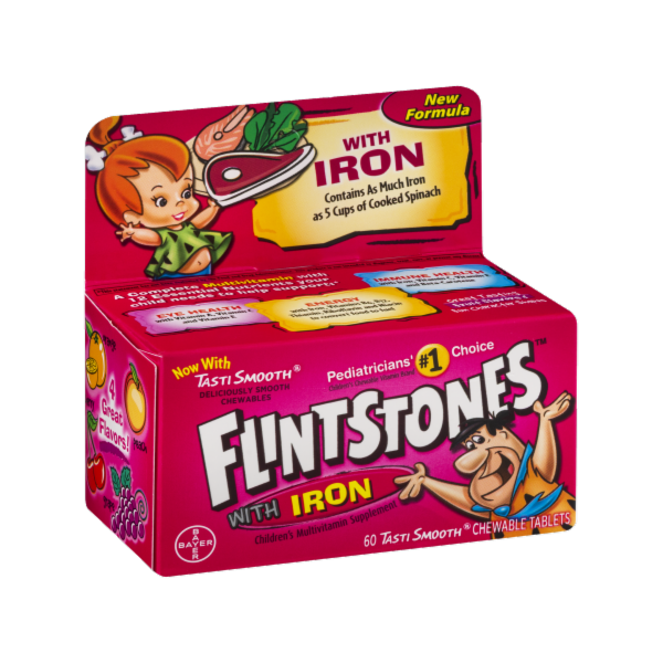FLINTSTONES™ Chewables with Iron 60 Chewable Tablets