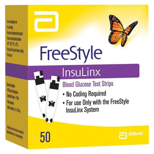 FreeStyle InsuLinx Blood Glucose Test Strips 50 ct.