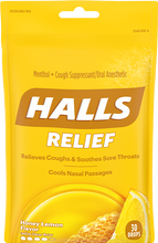 Load image into Gallery viewer, Halls® Relief Honey Lemon Cough Drops