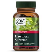 Cargar imagen en el visor de la galería, Gaia® Herbs Hawthorn Supreme Capsules 60ct.