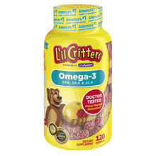 Load image into Gallery viewer, L&#39;il Critters Omega-3 DHA 60 Gummies
