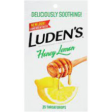 Load image into Gallery viewer, Luden&#39;s® Honey Lemon Throat Drops 25ct