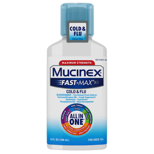 Mucinex® Fast-Max Cold and Flu All-in-One Syrup 6fl. oz.