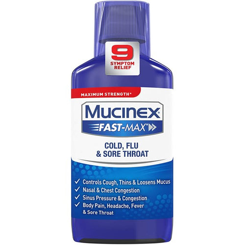 Mucinex® Fast-Max Cold, Flu and Sore Throat Relief Syrup