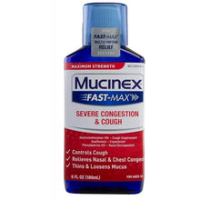 Load image into Gallery viewer, Mucinex® Fast-Max Severe Cough and Congestion Relief Syrup 6fl. oz.
