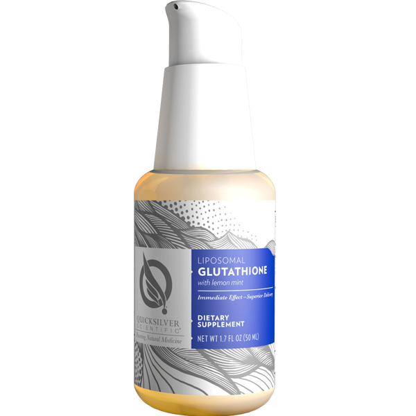 liposomal glutathione quicksilver Scientific, Complex, 3.38 fl oz Quicksilver Liposomal Glutathione with Mint