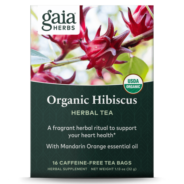 Gaia® Herbs Organic Hibiscus Herbal Tea 16ct.