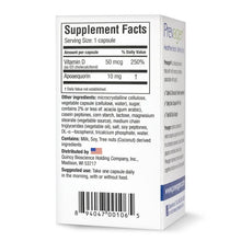 Cargar imagen en el visor de la galería, Prevagen Regular Strength 10 mg Capsules Supplement Facts