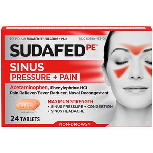 Sudafed Sinus Pressure + Pain Relief Tablets