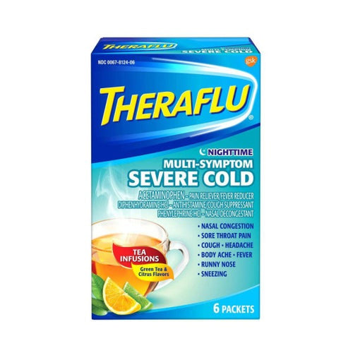 Theraflu Multi-Symptom Severe Cold Nighttime Packets