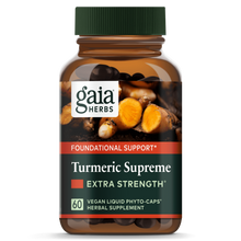 Load image into Gallery viewer, Gaia® Herbs Turmeric Supreme® Extra Strength Capsules 60ct.