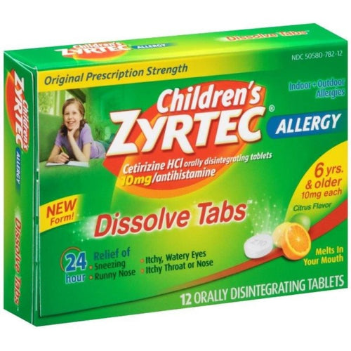 Children's ZYRTEC® Dissolve Tabs 12ct.