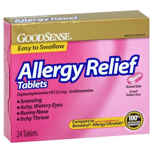 GoodSense® Diphenhydramine Allergy Relief Tablets