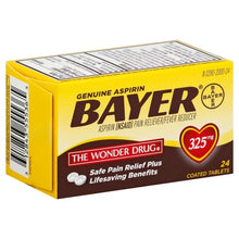 Cargar imagen en el visor de la galería, Bayer® Genuine Aspirin 325mg Tablets