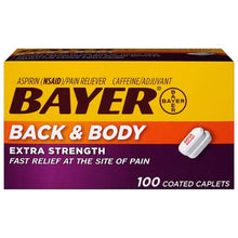 Cargar imagen en el visor de la galería, Bayer® Back &amp; Body Extra Strength 500 mg Fast Relief Caplets