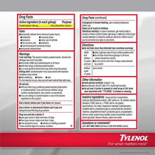 Cargar imagen en el visor de la galería, Tylenol® Extra Strength Acetaminophen Rapid Release Capsules 24ct.