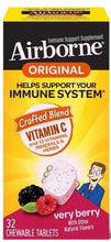 Load image into Gallery viewer, Airborne Original Immune Support Supplement Chewable Tablets 32ct.