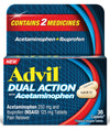Advil Dual Action with Acetaminophen Caplets