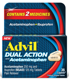 Advil Dual Action with Acetaminophen Caplets