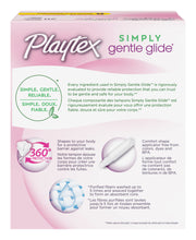 Cargar imagen en el visor de la galería, Playtex® Simply Gentle Glide™ Unscented Regular Absorbency Tampons 20ct.