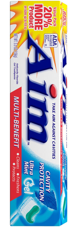 AIM Ultra Mint Cavity Protection Toothpaste Gel 5.5oz