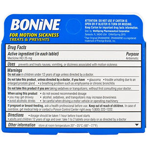 Bonine® Motion Sickness Raspberry Chewable Tablets 8ct.