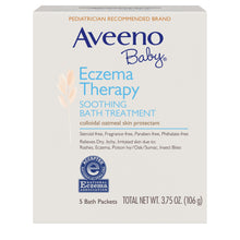 Cargar imagen en el visor de la galería, Aveeno® Baby Eczema Therapy Soothing Bath Treatment 5 Packets