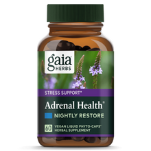 Load image into Gallery viewer, Gaia® Herbs Adrenal Health® Nightly Restore Capsules 60ct.