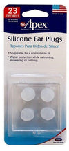 Apex Silicone Ear Plugs 2 Pair