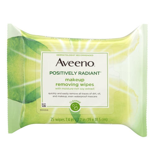 Aveeno® Positively Radiant® Makeup Removing Face Wipes 25ct