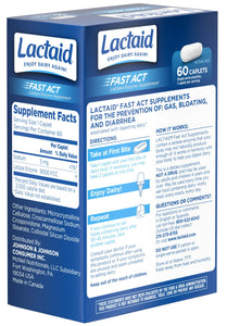 Lactaid® Fast Act Lactase Enzyme Caplets 60ct.