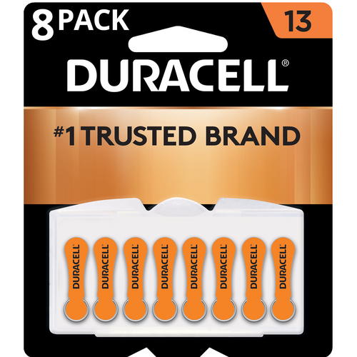 Duracell® 13 Hearing Aid Batteries with Easy-Fit Tab 8ct.