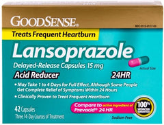 GoodSense® Lansoprazole Delayed Release Acid Reducer 15mg Capsules