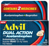 Advil Dual Action with Acetaminophen Caplets