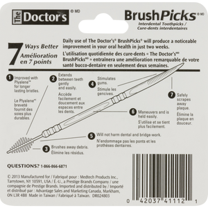 The Doctor's Brush Picks Interdental Toothpicks 120ct.