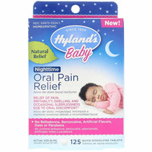 Load image into Gallery viewer, Hyland&#39;s® Baby Nighttime Oral Pain Relief  Quick Dissolving Tablets 125ct.