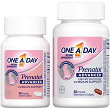 Cargar imagen en el visor de la galería, ONE A DAY® Prenatal Advanced Complete Multivitamin 30 Softgels &amp; 30 Tablets