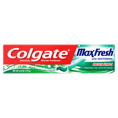 Colgate® Max Fresh® With Breath Strips Clean Mint Toothpaste 6oz.