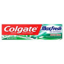 Load image into Gallery viewer, Colgate® Max Fresh® With Breath Strips Clean Mint Toothpaste 6oz.
