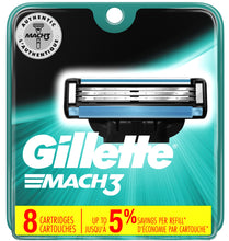 Load image into Gallery viewer, Gillette® Mach3 Refill Cartridges 8ct.